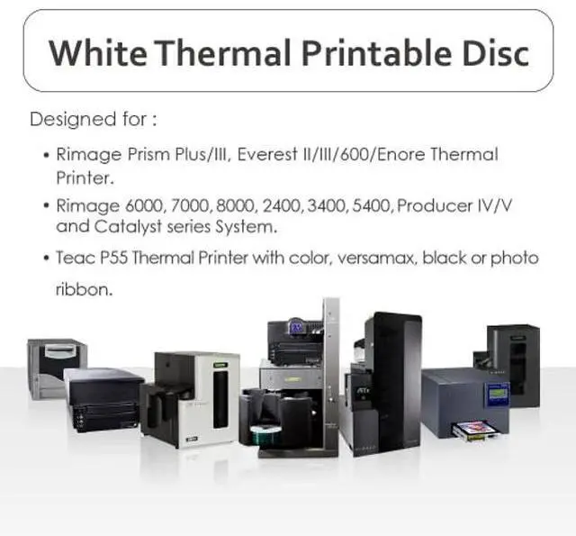 Alt view image 4 of 5 - PlexDisc DVD+R 4.7GB 16X White Thermal Hub Printable - 100 Disc Spindle (FFP) - 63C-415-BX