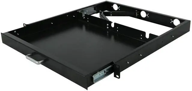 Main image of RAISING ELECTRONICS 1U Rack Mount Sliding Keyboard Tray Cantilever for Server Data Network Rack