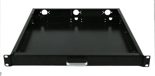 Alt view image 5 of 5 - RAISING ELECTRONICS 1U Rack Mount Sliding Keyboard Tray Cantilever for Server Data Network Rack
