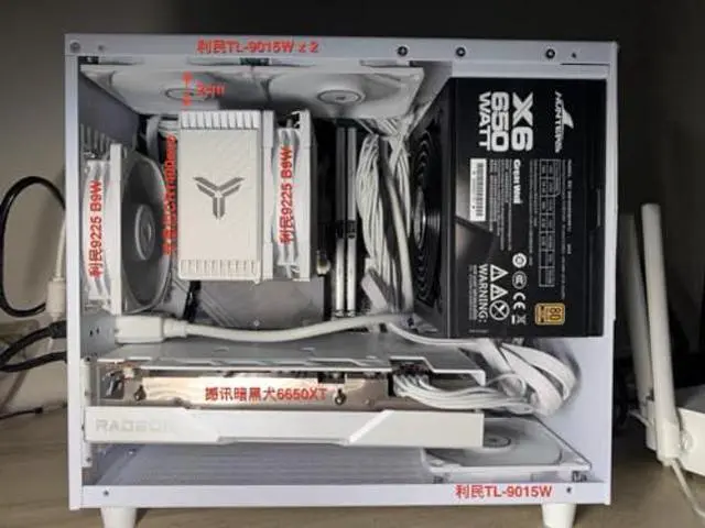 Alt view image 5 of 5 - SharGwa PC K77s Matx Case Small Compact Mini Tower Gaming PC Case Supports 28cm GPU 120 Water Cooling and ATX/SFX Power Supply (with Transparent Tempered Glass Side Panel)