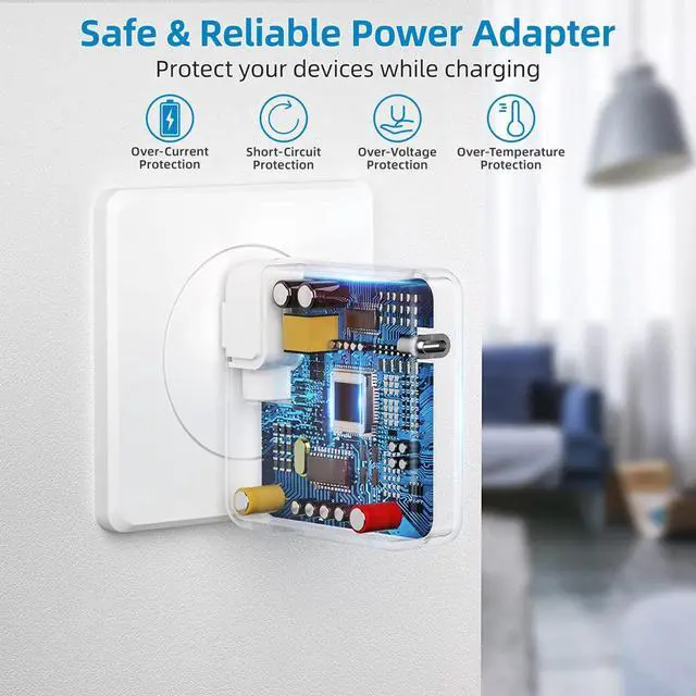 Alt view image 5 of 5 - Mac Book Pro Charger - 118W USB C Charger Fast Charger Compatible with MacBook Pro, MacBook Air, M1 M2 M3 M4, iPad pro, Samsung Galaxy and All USB-C Devices, 6.6ft Cable