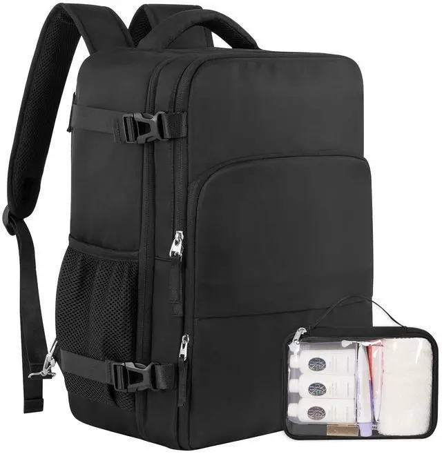 Main image of Sinaliy Travel Backpack for Men Women, Personal Item Travel Bag with Multi-Pockets, Airline Approved Carry on Backpack Fits 16inch Laptop, Waterproof Casual Backpack for College,Travel, Work