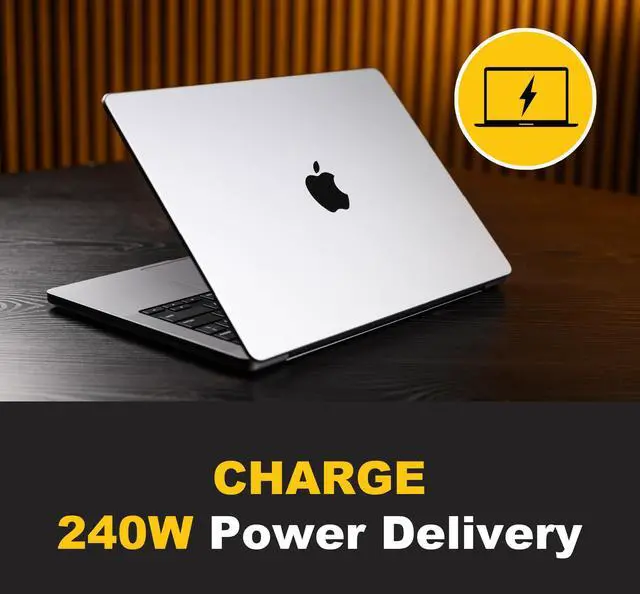 Alt view image 4 of 5 - Sonnet Thunderbolt 5 Cable 3.3ft / 1m - Intel Certified, 80Gbps, 240W Charging, 8K Video, Compatible with Thunderbolt 3, Thunderbolt 4, USB4 and USB-C Devices