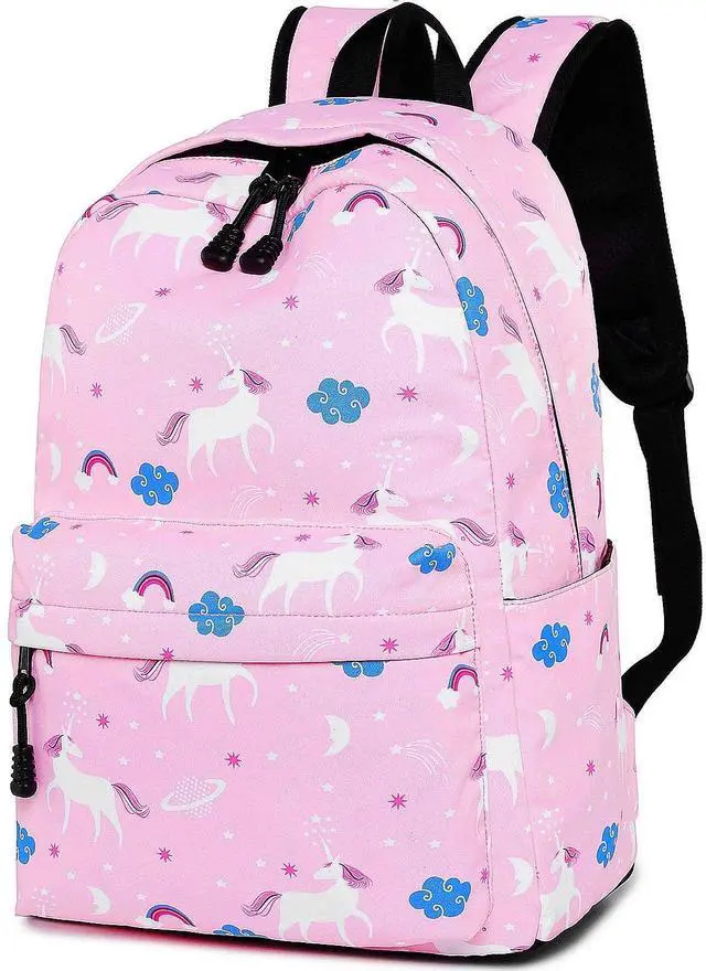 Main image of Xinveen Unicorn School Bag, Waterproof School Backpack Soft Lightweight Laptop Backpack Rucksack Casual Bookbag for Women Travel Outdoor Pink