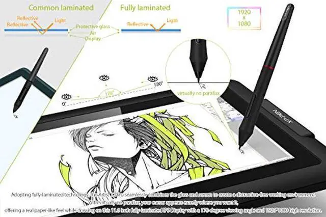 Alt view image 4 of 5 - XPPen Artist12 Pro 11.6" Drawing Tablet with Screen Pen Display Full-Laminated Graphics Tablet and XPPen AC42 Graphics Tablet Stand Drawing Tablet Stand Laptop Stand Mobile Device Stand Holder