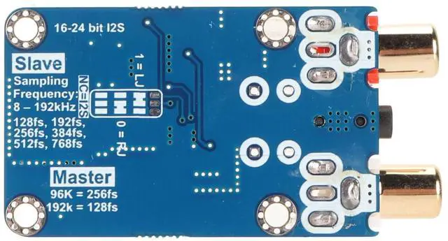 Alt view image 5 of 5 - Audio Capture Card Module, I2S ADC Audio I2S Capture Card Module Master Slave Mode Development Board Lossless Digital Audio I2S ADC Decoder