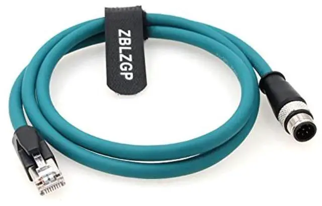 Alt view image 4 of 4 - ZBLZGP M12 to RJ45 Aviation Plug 8-pin A-Code Type High Flexible Industrial Communication Shielded Network Cable Drag Chain Cable 1M