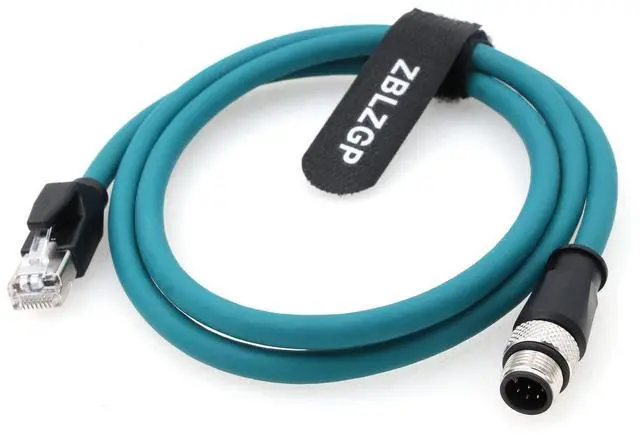 Alt view image 3 of 4 - ZBLZGP M12 to RJ45 Aviation Plug 8-pin A-Code Type High Flexible Industrial Communication Shielded Network Cable Drag Chain Cable 1M