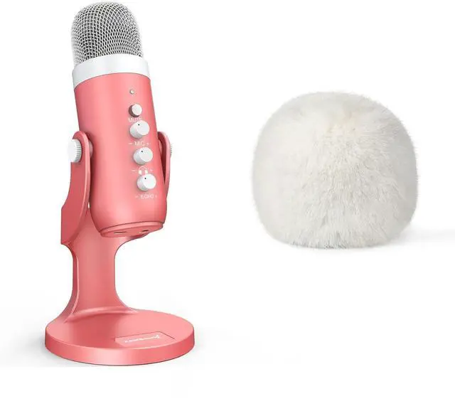 Main image of ZealSound Gaming USB Microphone k66p and d65w Furry Cover