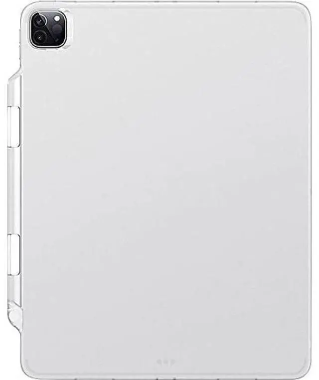 Alt view image 3 of 5 - SaharaCase Hybrid-Flex Series Case Cover for Apple iPad Pro 12.9 Inch (4th,5th, and 6th Gen 2020-2022) [Shockproof Bumper] Rugged Protection Antislip Lightweight Slim Fit - Clear