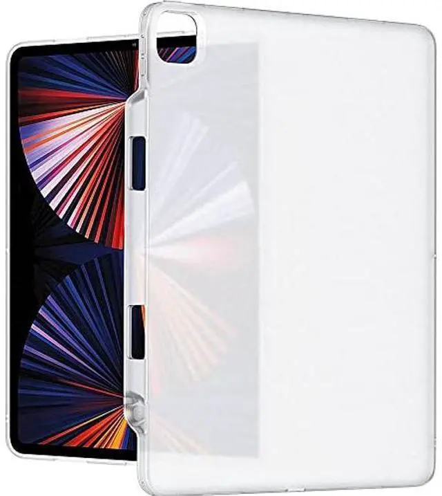 Alt view image 4 of 5 - SaharaCase Hybrid-Flex Series Case Cover for Apple iPad Pro 12.9 Inch (4th,5th, and 6th Gen 2020-2022) [Shockproof Bumper] Rugged Protection Antislip Lightweight Slim Fit - Clear