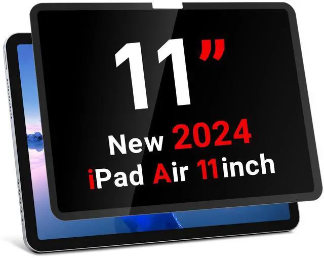 Main image of ZOEGAA iPad Air 11 inch Privacy Screen (2024-2025, M2, M3 Chip), Removable ipad Air 11 inch Privacy Screen Protector, 30- Degree Anti-Spy Privacy Filter, Anti-Glare, Blue Ray Reduction, Matte Finish