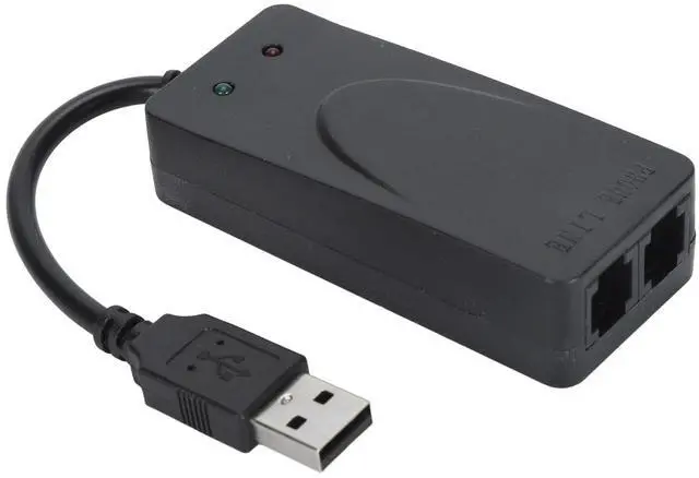 Main image of USB 2.0 Fax Modem, External V.90 56K Dial Up USB Analog Fax Modem, USB to Telephone Jack, RJ11 Ports Support Caller ID Computer Laptop Fax Modem for for Linux