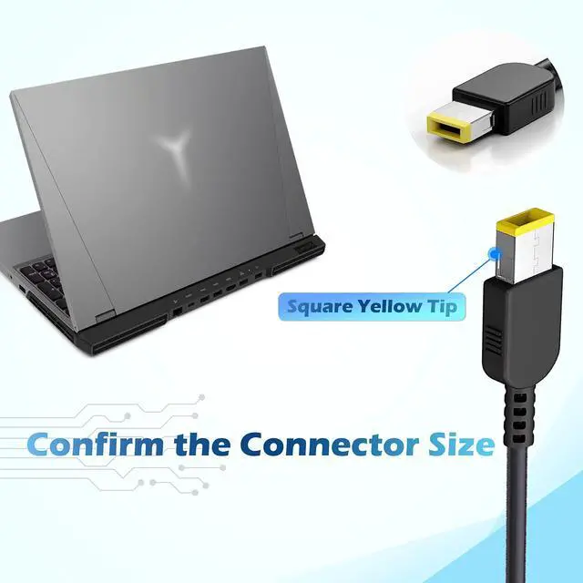 Alt view image 2 of 5 - 230W 170W Laptop Charger Replacement for Lenovo Legion 5 7 Y545 Y540 Y530 Y520 Y740 Y730 Y720,IdeaPad gaming 3 15iah7,Thinkpad P53 P52 P51 P50 P73 P72 P71 P70 P15 P17 T15G AC Adapter Power Supply Cord