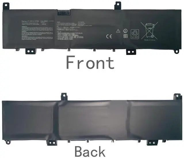 Alt view image 5 of 5 - C31N1636 0B200-02580100 0B200-02580000 0B200-02580200 Laptop Battery Replacement for Asus VivoBook Pro 15 N580V N580VN NX580VD NX580VD7300 NX580VD7700 Series Notebook(11.49V 47Wh 4165mAh)