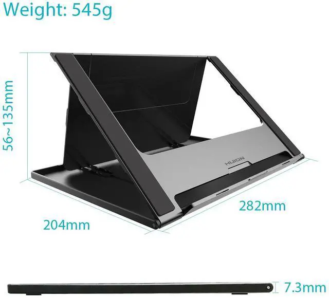 Alt view image 3 of 5 - HUION ST200 Adjustable Drawing Tablet Stand Laptop Stand for 10-16inch Laptop, Tablet, Drawing Monitor