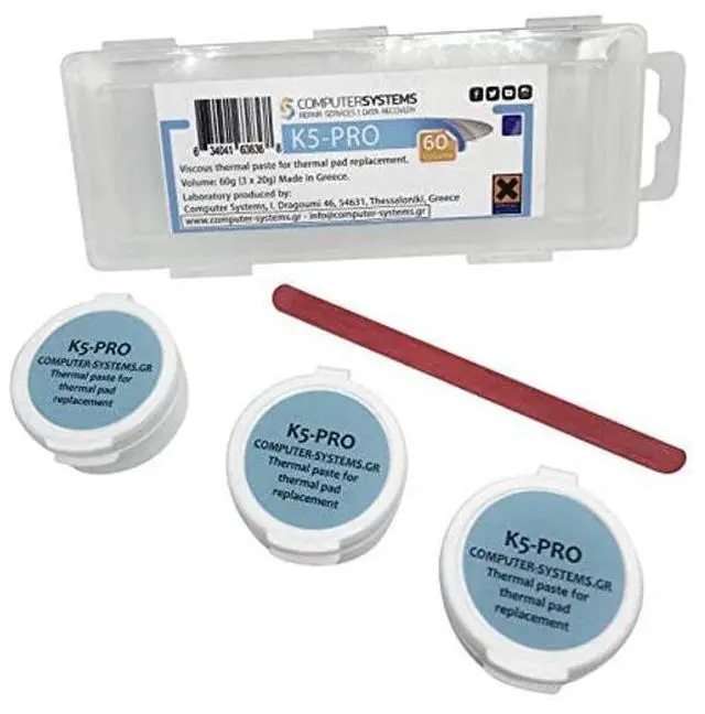 Alt view image 2 of 5 - K5 PRO Viscous Thermal Paste for Thermal pad Replacement 60g 3X20g Pack (iPhone, Apple iMac, Sony PS4 & PS3, Xbox, Acer Aspire etc)