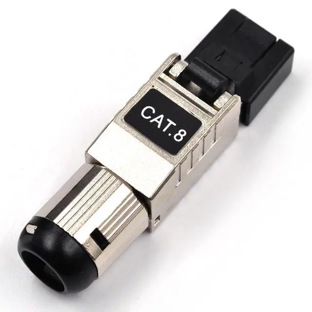 Alt view image 5 of 5 - Itvexeme RJ45 Connectors Tool Free Cat8, Cat8 Field Termination Plug Shielded Modular Plugs for 2000MHz 2GHz 40G, 22AWG-24AWG, Set of 6