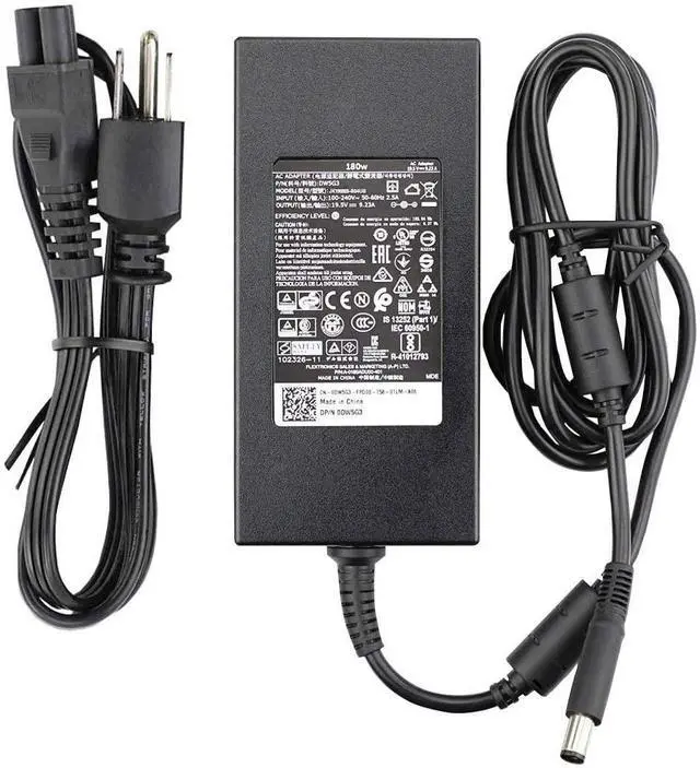 Main image of KK LTD New Slim AC Power Charger - Fit for Alienware X51, 15, 17, M17x, 15 R2, 17 R3 & 14 - 180W Adapter Cord