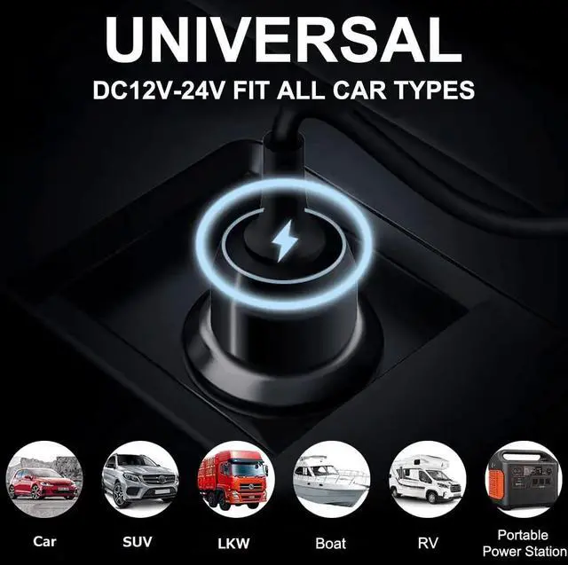 Alt view image 4 of 5 - HKY Laptop Car Charger for MSI Gaming Laptop 180W 150W 120W MSI GF63 GS66 GS65 GE72 GF65 GF75 GS75 GE62 GE70 GF62 GF72 GL62 GL72 GS40 GS43 GS63 GS73 Series 12V-24V Auto Boat Airplane DC Power Adapter