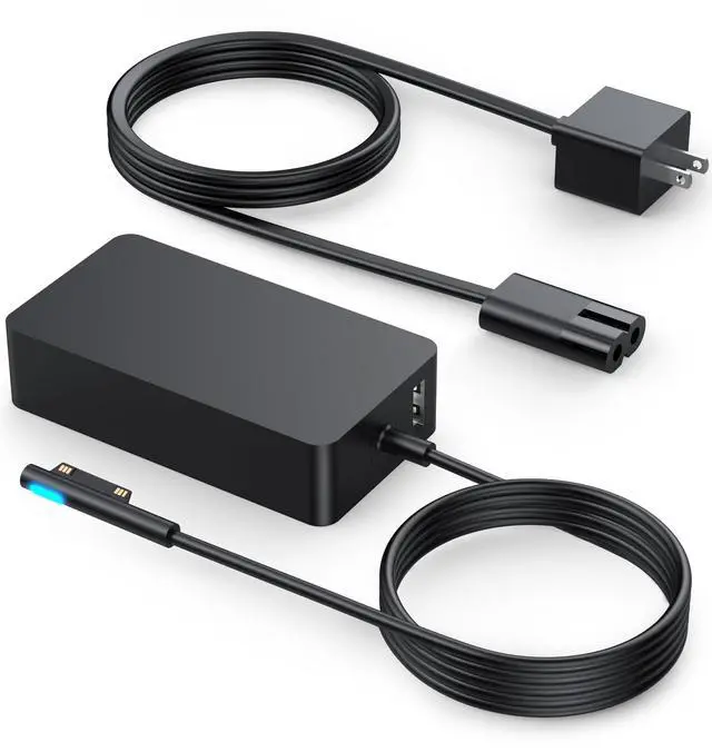 Main image of 102W Surface Book 2 Charger, for Microsoft Surface Laptop Studio, Surface Laptop 3 4 5, Windows Surface Pro/Go, Fast Charge 9.19Ft Super Long Cable with Magnetic Plug & LED