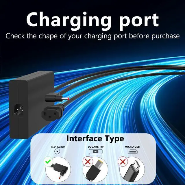 Alt view image 2 of 5 - 230W AC Adapter Charger Compatible with Acer Nitro 14 16 17 Predator Neo/Helios/Triton 300 500 16 14 Series AN14-41 AN16-41 AN17-42 AN17-71 AN17-51 AN17-41 AN16-51 PTN16-51 PH315-53 PH315-54 PT515-52