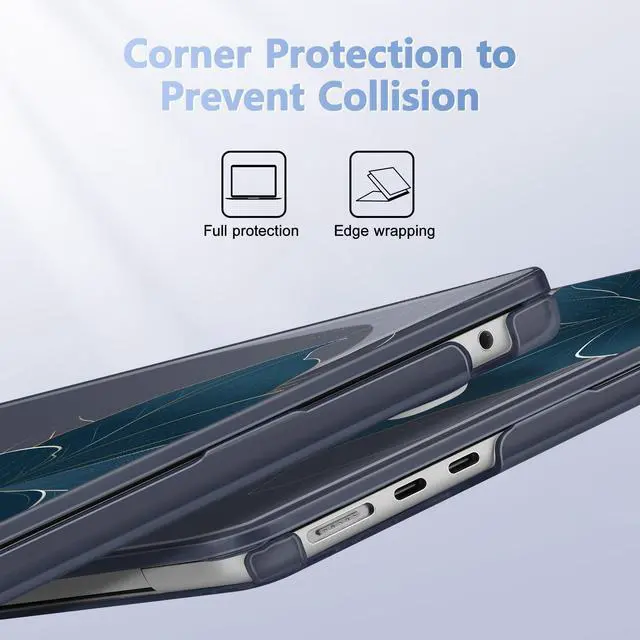 Alt view image 3 of 5 - May Chen Compatible with M4 MacBook Air 15 inch Case 2025 2024 2023 A3241 A3114 M3 A2941 M2 with Liquid Retina Display & Touch ID, Plastic Hard Shell with Keyboard Cover - Golden Flowers