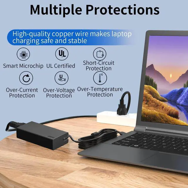 Alt view image 4 of 5 - New Slim 100W USB C Charger for Lenovo Thinkpad/Yoga/Chromebook, MacBook, HP, ASUS, Acer, MSI, Dell Laptops and Computers - AC Adapter