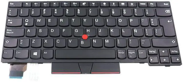 Main image of LeFix Latin Spanish Keyboard Non-Backlit Replacement Compatible with Lenovo Thinkpad X280 X390 X395|L13 L13 Yoga|A285,01YP003