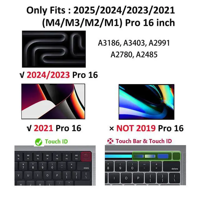 Alt view image 2 of 5 - HXCASEAC Case Compatible with MacBook Pro 16 inch 2025 2024 2023 2022 2021, Anti-Scratching Protective Hard Cover with Foldable Stand M4 M3 M2 M1 (A3186 A3403 A2991 A2780 A2485) - Purple