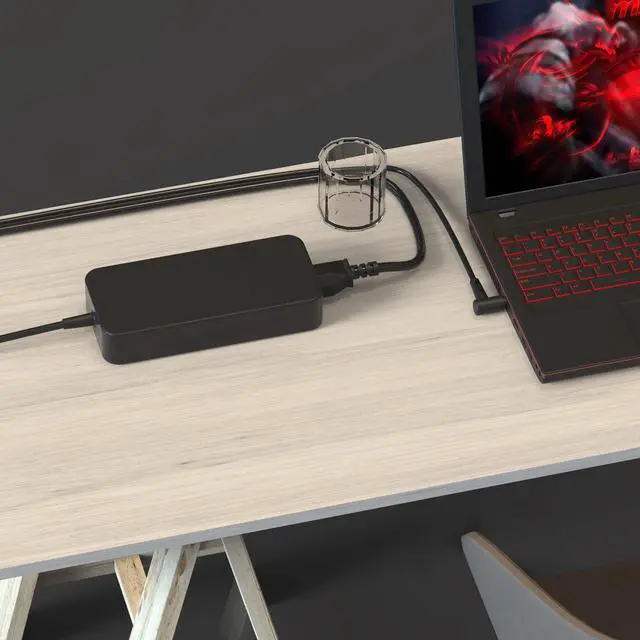 Alt view image 4 of 5 - 180W Laptop Charger, AC Charger for MSI Gaming Laptop GS65 GF63 GS63VR GT60 GT70 GF65 GF75 GS75 GS63 GE70 GE72 GE72VR GE62VR GS73VR GS43VR WS65 P65 GX60 Power Supply Cord