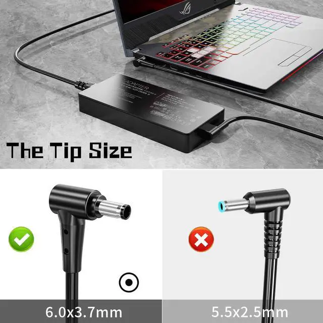 Alt view image 2 of 5 - 280W 20V 14A Laptop Charger for ASUS ROG Strix G513R G513Q G713R G713Q Scar G15 G16 G17 G18 15 17 G532L G533Z G732L G733Z Hero Scar III G731G G703G G531G Power Adapter