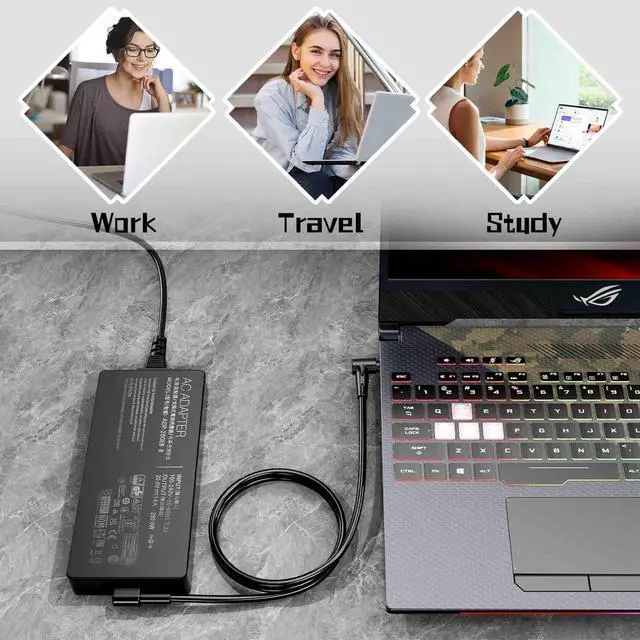 Alt view image 4 of 5 - 280W 20V 14A Laptop Charger for ASUS ROG Strix G513R G513Q G713R G713Q Scar G15 G16 G17 G18 15 17 G532L G533Z G732L G733Z Hero Scar III G731G G703G G531G Power Adapter
