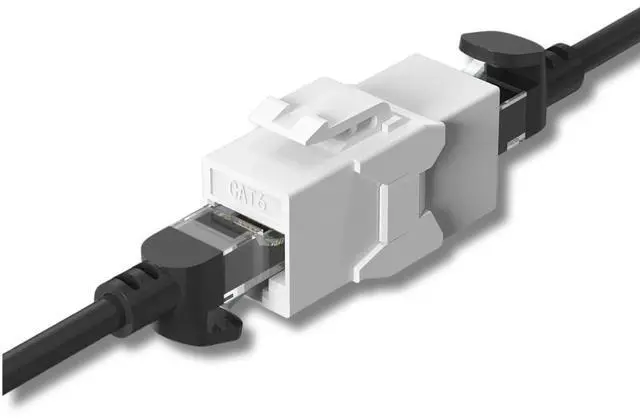 Alt view image 3 of 5 - 25-Pack CAT6 Inline Coupler  RJ45 to RJ45 Connector, Straight Through, White | High-Speed Ethernet Keystone Coupler for Patch Cables