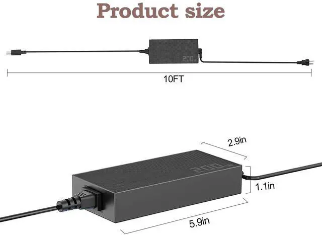 Alt view image 4 of 5 - New 200W Adapter fit for Asus ROG Zephyrus/TUF G16 G14 A16 A14 (2024 2025) GA605 GU605 GA605WV GA605WI GA403 FA401U FA401 FA401W Asus ProArt PX13 P16 hn7306 H7606 ADP-200JB K Gaming Laptop Charger