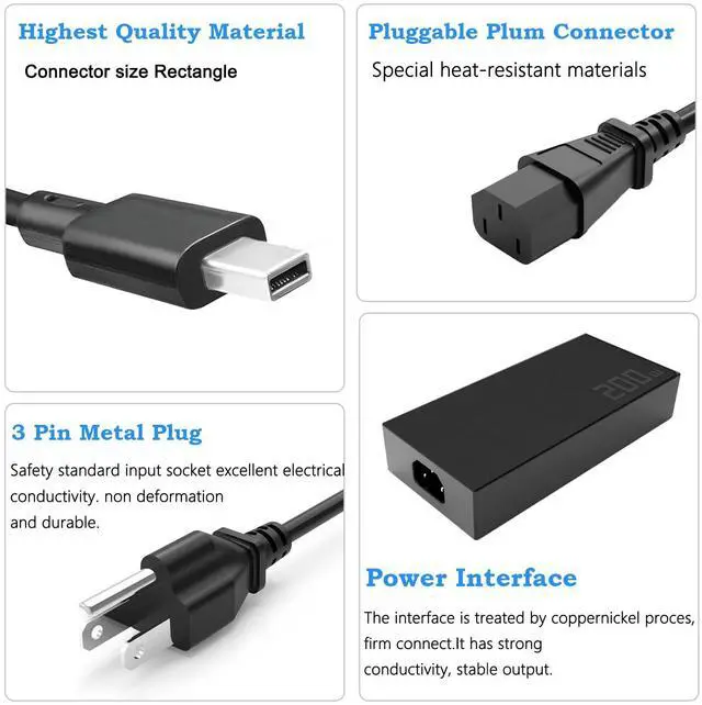 Alt view image 5 of 5 - New 200W Adapter fit for Asus ROG Zephyrus/TUF G16 G14 A16 A14 (2024 2025) GA605 GU605 GA605WV GA605WI GA403 FA401U FA401 FA401W Asus ProArt PX13 P16 hn7306 H7606 ADP-200JB K Gaming Laptop Charger