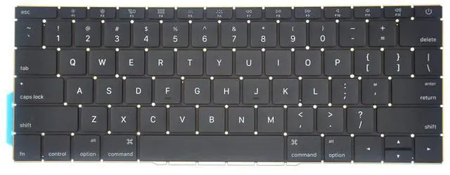 Alt view image 2 of 5 - Pardarsey Replacement US Layout Keyboard Compatible with MacBook Pro 13" inch A1708 Without touchpad bar MacBookPro14,1 MacBookPro13,1 A1708 Late 2016 mid 2017 with 80 PCE Screws+Screwdriver