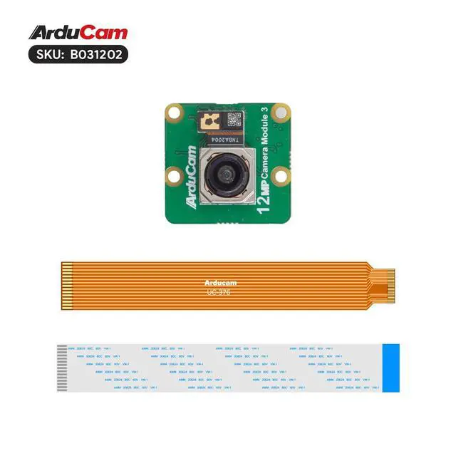 Alt view image 2 of 5 - Arducam for Raspberry Pi Camera Module 3, 12MP IMX708 120°(D) Wide Angle Pi Camera V3