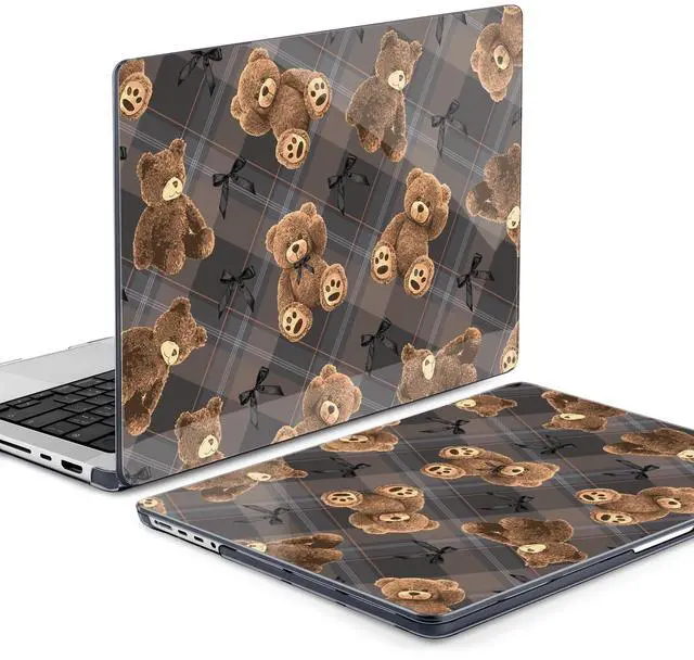 Alt view image 3 of 5 - MEEgoodo Compatible with MacBook Pro 14 inch Case (M5/M4/M3/M2/M1) 2025 2024 2023 2021, Case Fit Model A3434/A3112/A3401/A3185/A2918/A2992/A2779/A2442 Pro/Max, Cute Little Bear