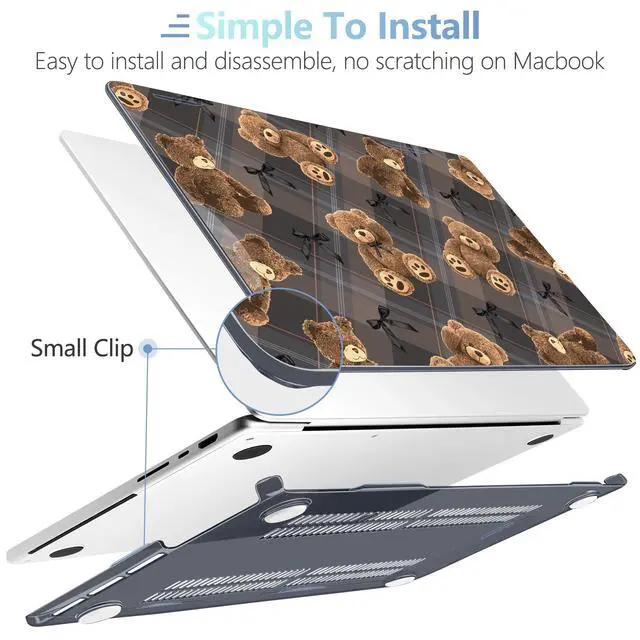 Alt view image 5 of 5 - MEEgoodo Compatible with MacBook Pro 14 inch Case (M5/M4/M3/M2/M1) 2025 2024 2023 2021, Case Fit Model A3434/A3112/A3401/A3185/A2918/A2992/A2779/A2442 Pro/Max, Cute Little Bear