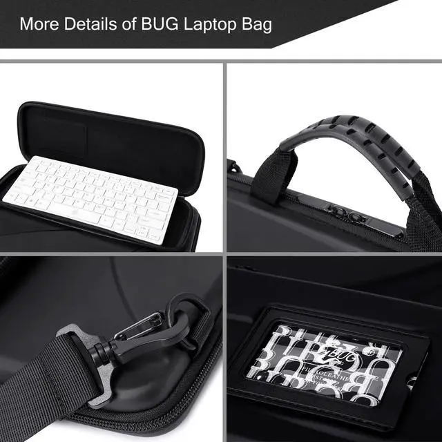 Alt view image 5 of 5 - BUG 13-14 Inch Laptop Sun Shade Bag, Chromebook Protective Sleeve Case Shoulder Bag with Sun Hood Foldable Portable Shield Cover for Working Outside, Computer Hard Shell Case(Patent Pending)