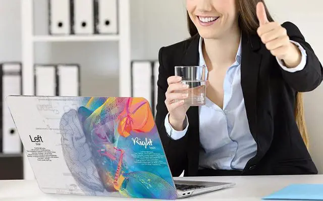 Alt view image 2 of 5 - AMCJJ Compatible with MacBook Pro 13 Inch Case 2022 2021 2020 Release M2 A2338 M1/A2289/A2251 with Touch Bar & Touch ID,Plastic Hard Shell Case + Keyboard Cover + Screen Protector - Left Right Brain 5