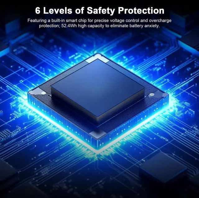 Alt view image 4 of 5 - BT04XL Lithium-ion Notebook Battery for HP EliteBook Mu06 Ti04 Series - 14.8V 52Wh, Compatible with BT04 BA06 HSTNN-IB3Z 687945-001 & More Models