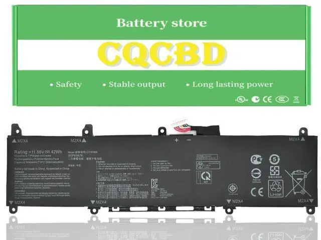 Main image of CQCQ C31N1806 Battery for ASUS VivoBook S13 X330UA X330UN X330FA X330FL S330F S330UA S330FA S330FN V330FA V330FN R330UN K330FA K330FN I330FN Series C31PIJ1 (11.55V 42Wh/3640mAh)