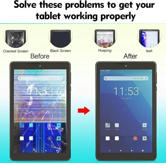 Alt view image 5 of 5 - Screen for iPad 7th 8th 9th Gen 10.2'' LCD Display Replacement for iPad A2197 A2198 A2200 A2270 A2428 A2429 A2430 A2602 A2603 A2604 A2605 Screen Assembly + Tempered Film(Not Include Touch Screen)