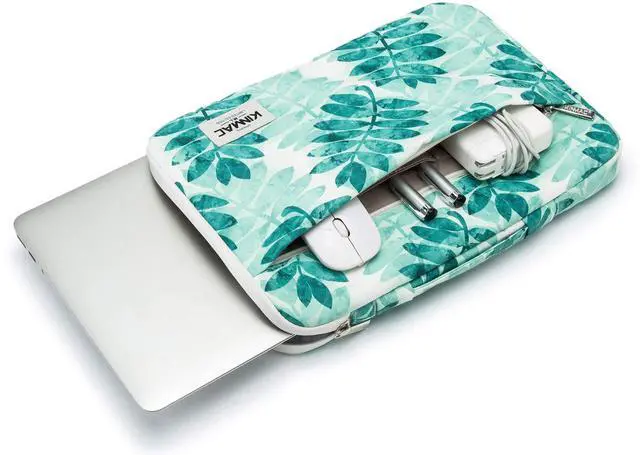 Alt view image 3 of 5 - Kinmac 360° Heavy Duty Protective Laptop Computer Sleeve case Bag Cover with Handle for MacBook Pro 14 inch,14 inch-14.4 inch HP Lenovo Dell ASUS Acer Laptop (Olive Leaf)