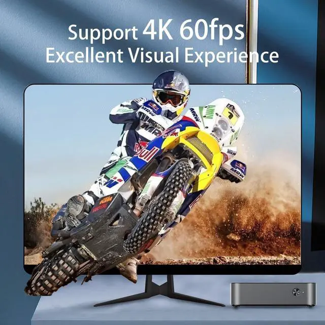 Alt view image 4 of 5 - DreamQuest Mini Pc Windows 11 Pro Preloaded, Intel 12th N95 (up to 3.4GHz) Mini Desktop Computers with 16GB RAM 512GB M.2 SSD, Support 4k@60Hz,WiFi 5, Bluetooth4.2, USB3.2 * 4, Dual LAN, HDMI*3