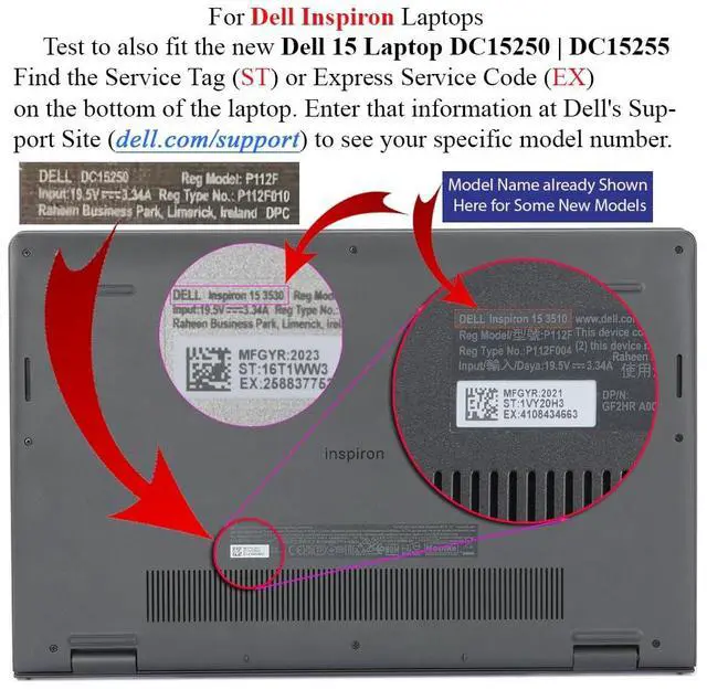 Alt view image 4 of 5 - mCover Case Compatible ONLY for 2021-2023 15.6" Dell Inspiron 15 3510 3511 3515 3520 3521 3525 Series Laptop Computer (NOT Fitting Other Dell Models) - Clear
