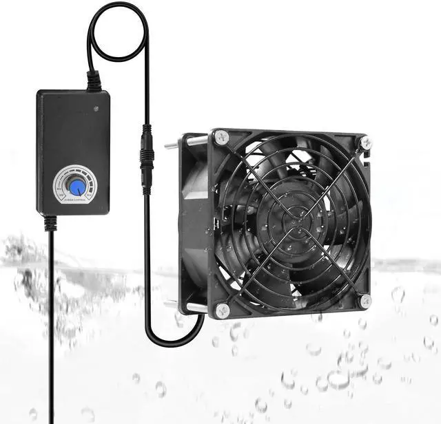 Main image of PANO-MOUNTS 92mm 3.62inch Upgraded IP68 Waterproof Dual Ball Bearing Cooling Fan -Max 4500RPM with Stepless Speed Controller for DIY Ventilation Exhaust Projects