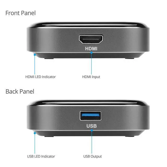 Alt view image 4 of 5 - gofanco USB 3.0 HDMI Video Capture Device  Capture, Stream, Share Gameplay, Game Capture, up to 4K @30Hz and 1080p @120Hz, Low Latency for Xbox, PS, Nintendo Game Consoles (CaptureHD4K)